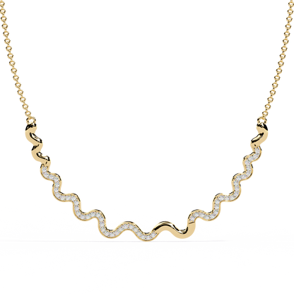 Serpentine Spark Curve Necklace