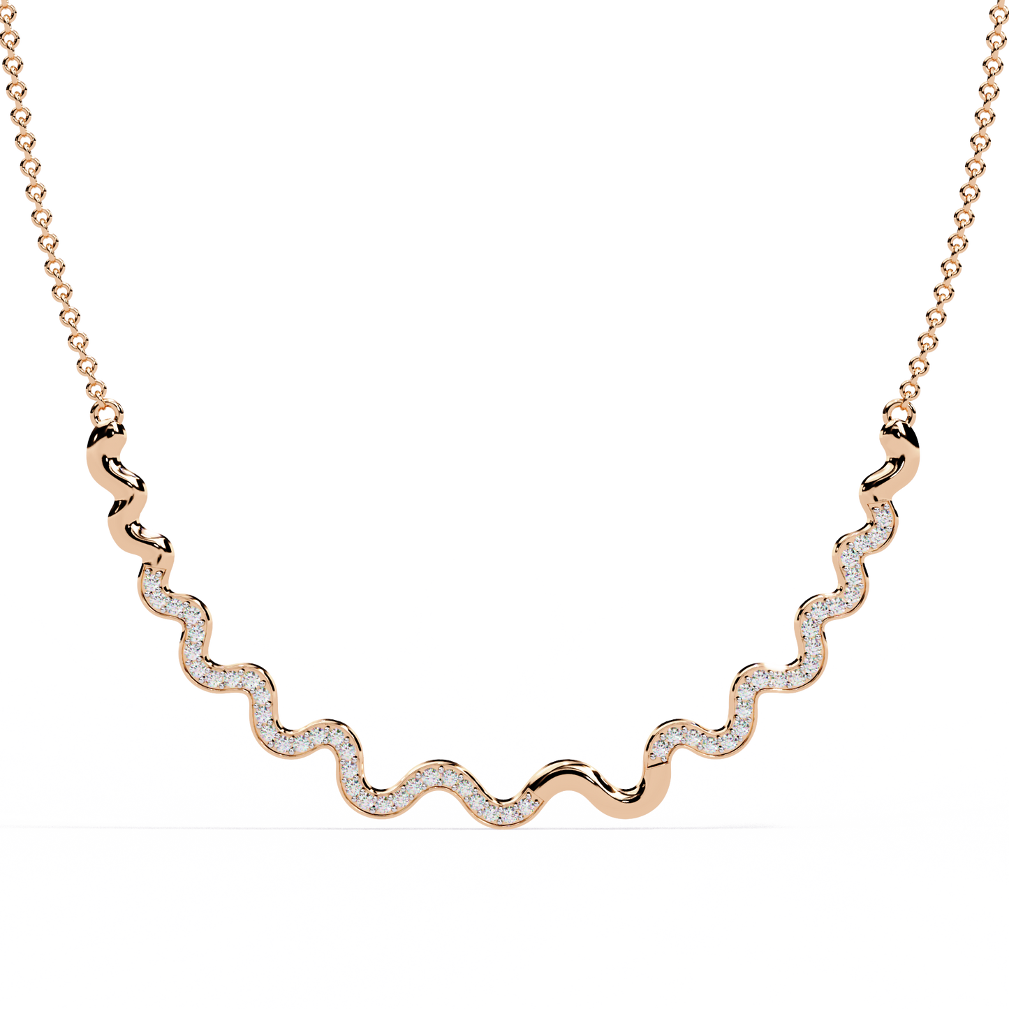 Serpentine Spark Curve Necklace