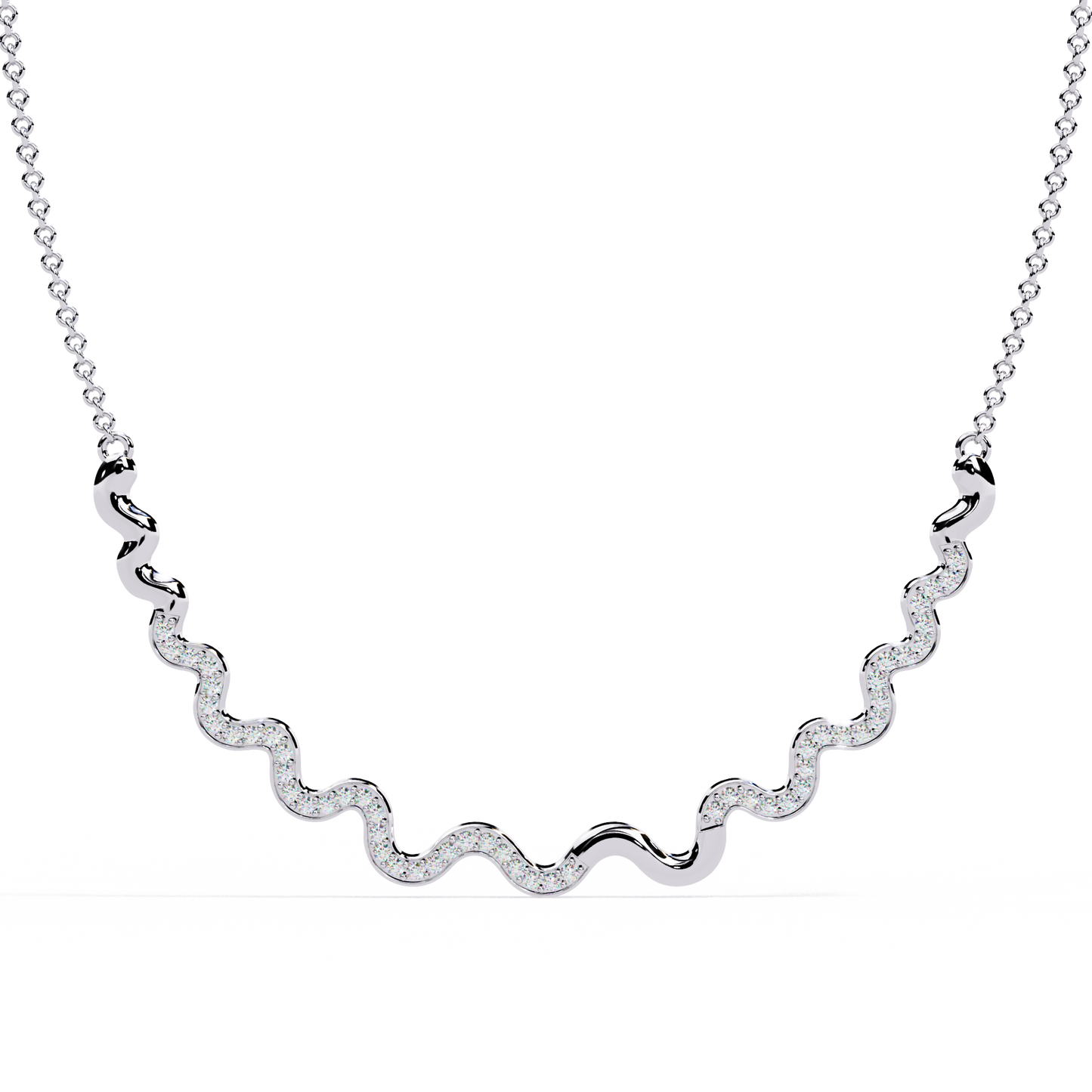 Serpentine Spark Curve Necklace