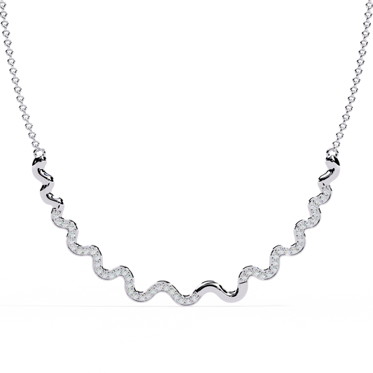 Serpentine Spark Curve Necklace