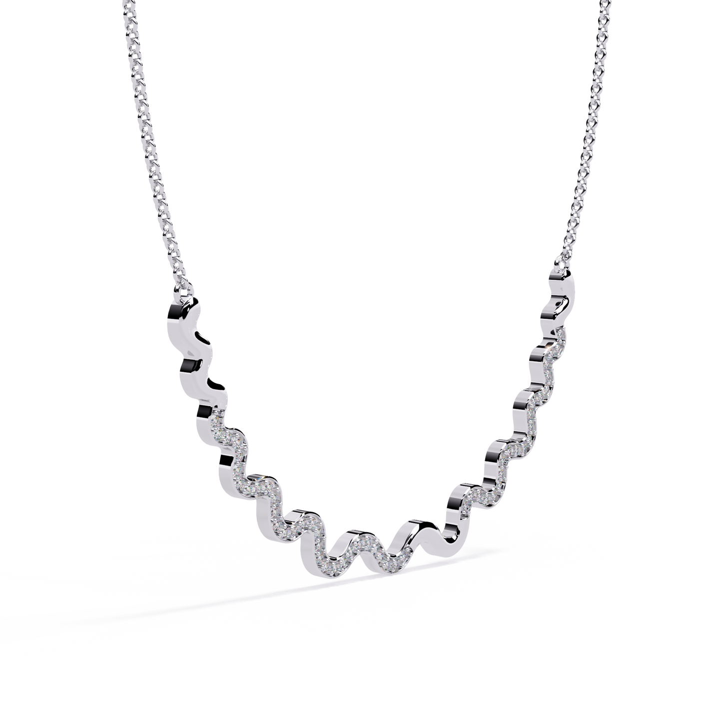 Serpentine Spark Curve Necklace