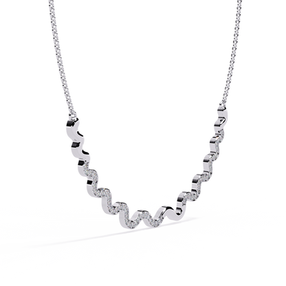 Serpentine Spark Curve Necklace