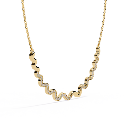 Serpentine Spark Curve Necklace