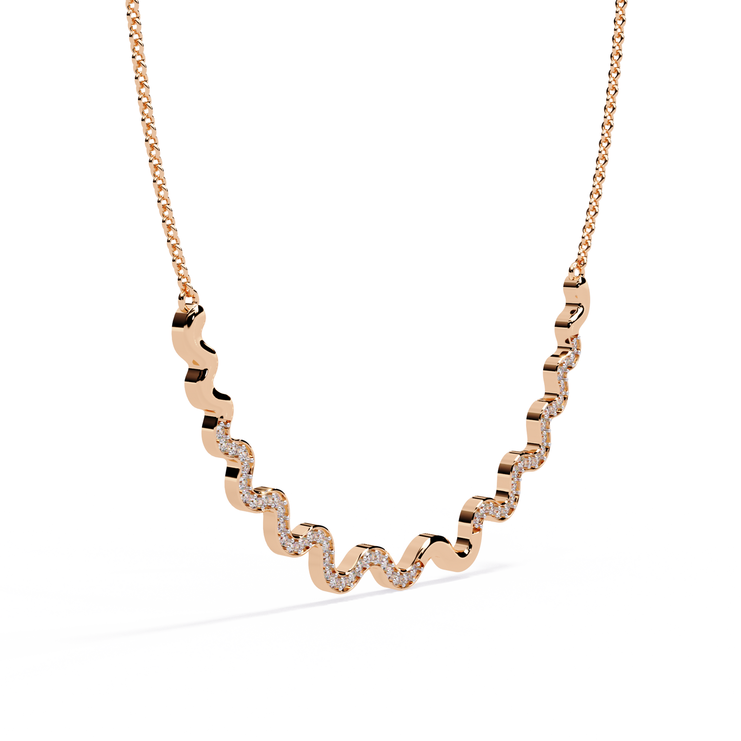 Serpentine Spark Curve Necklace