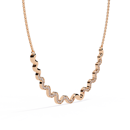 Serpentine Spark Curve Necklace