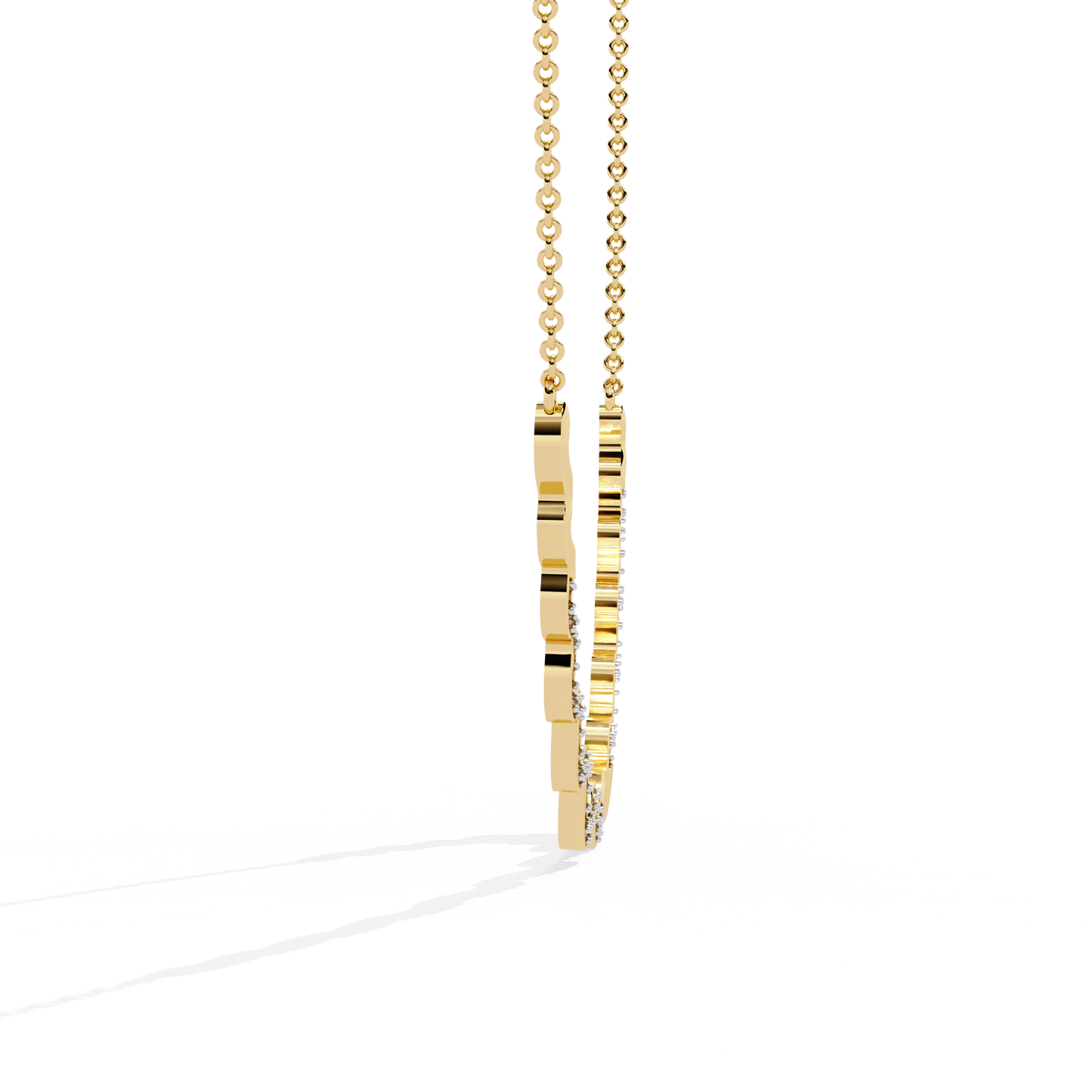 Serpentine Spark Curve Necklace