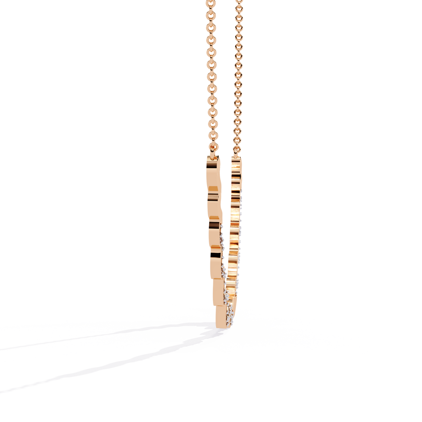 Serpentine Spark Curve Necklace