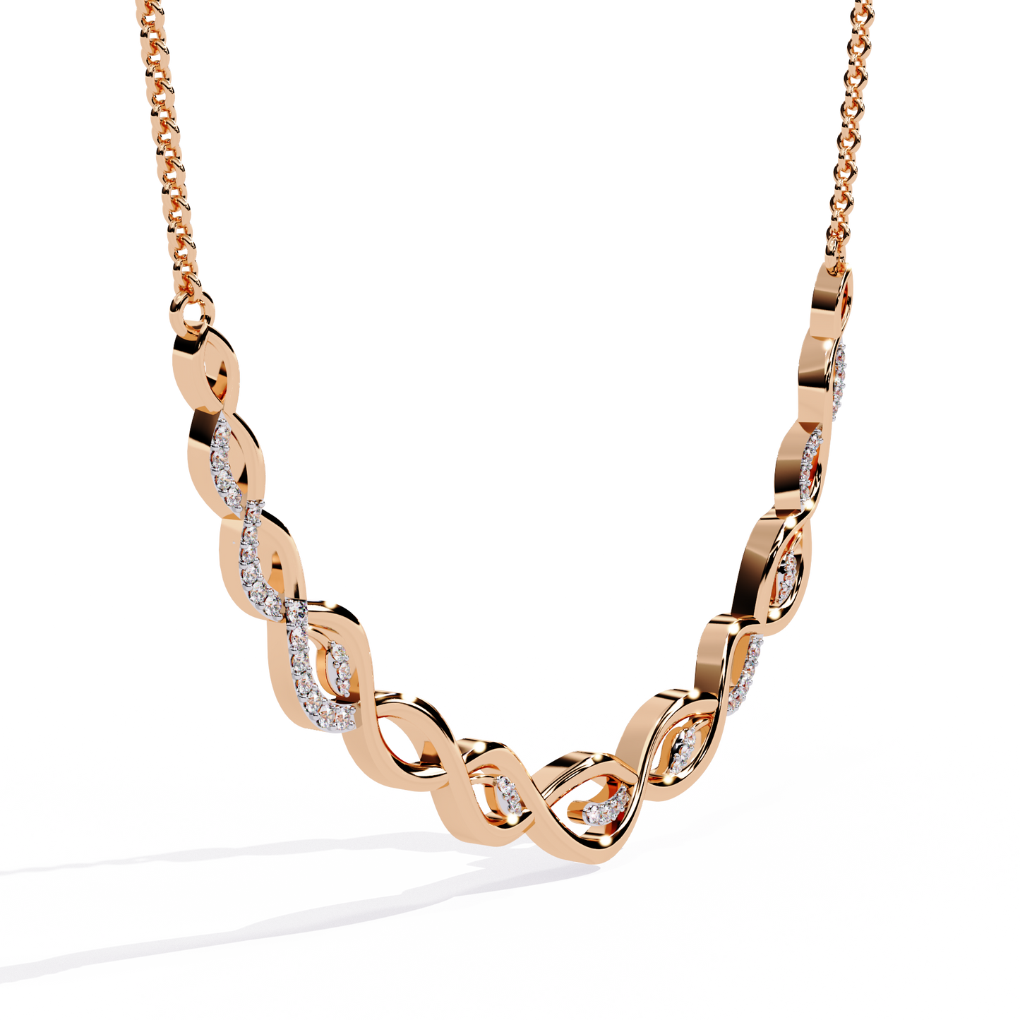 Eterna Twist Link Necklace