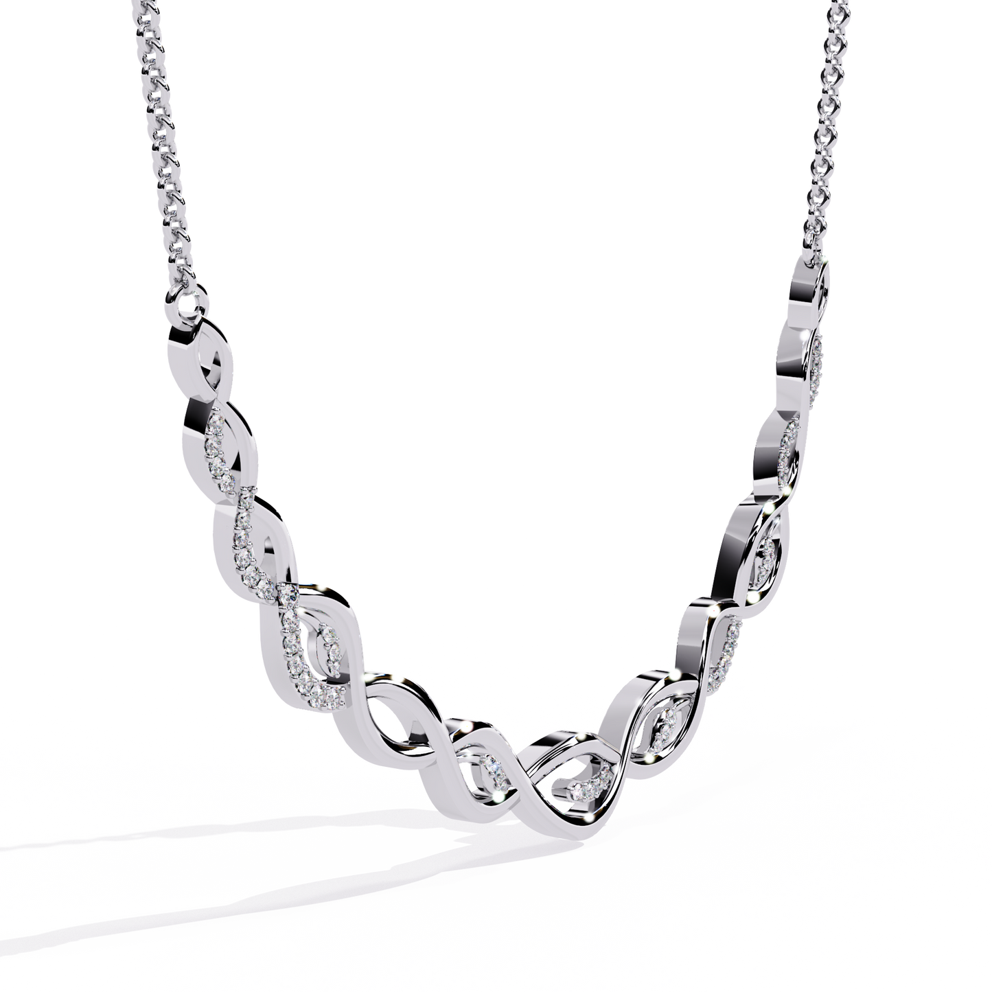 Eterna Twist Link Necklace
