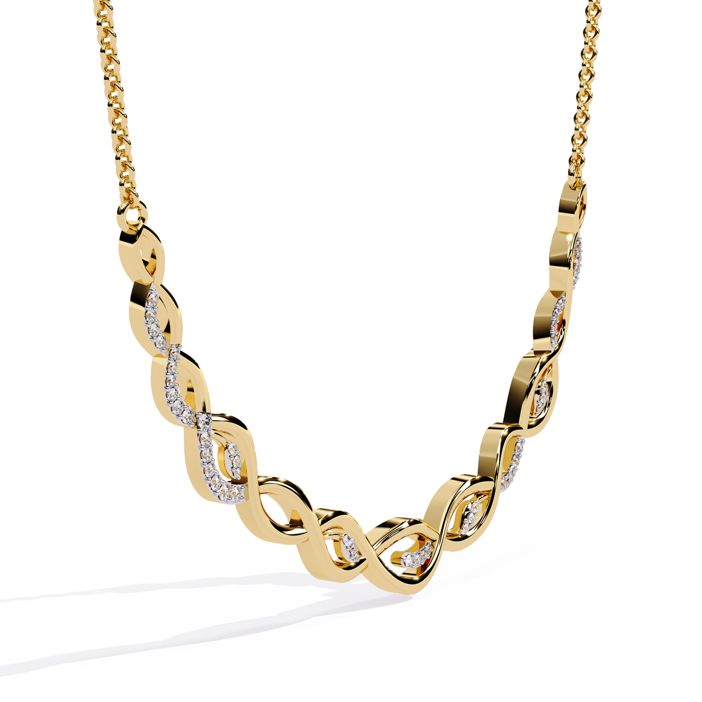 Eterna Twist Link Necklace