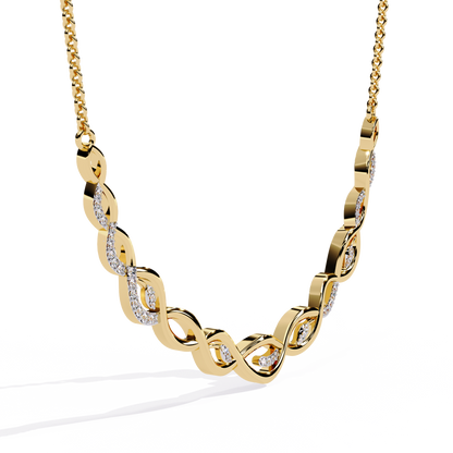 Eterna Twist Link Necklace