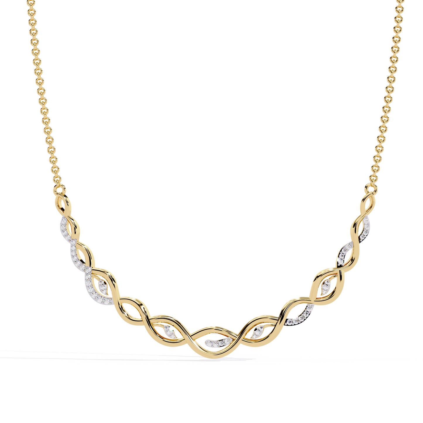 Eterna Twist Link Necklace