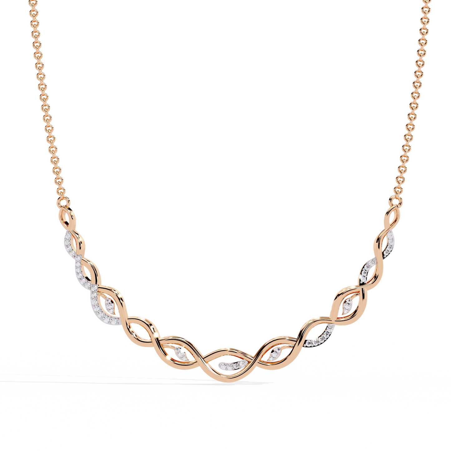 Eterna Twist Link Necklace