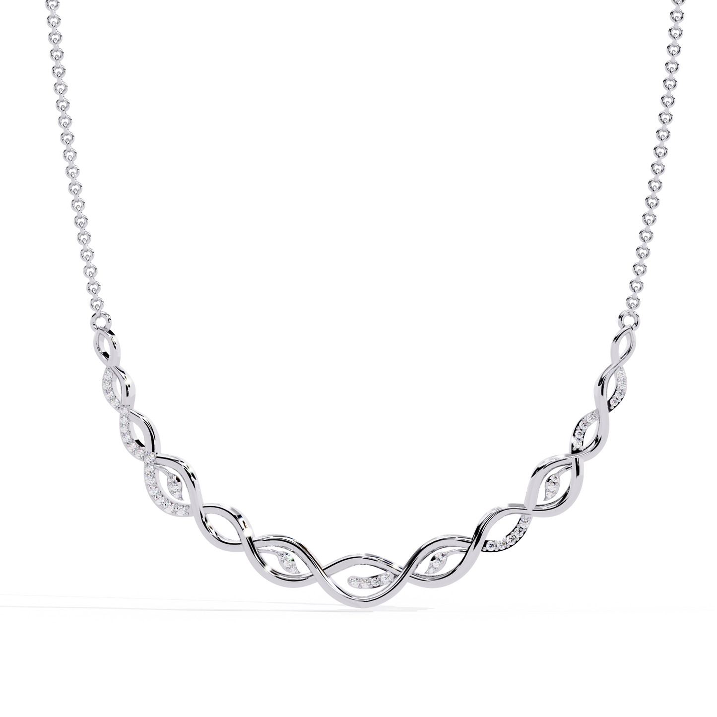 Eterna Twist Link Necklace