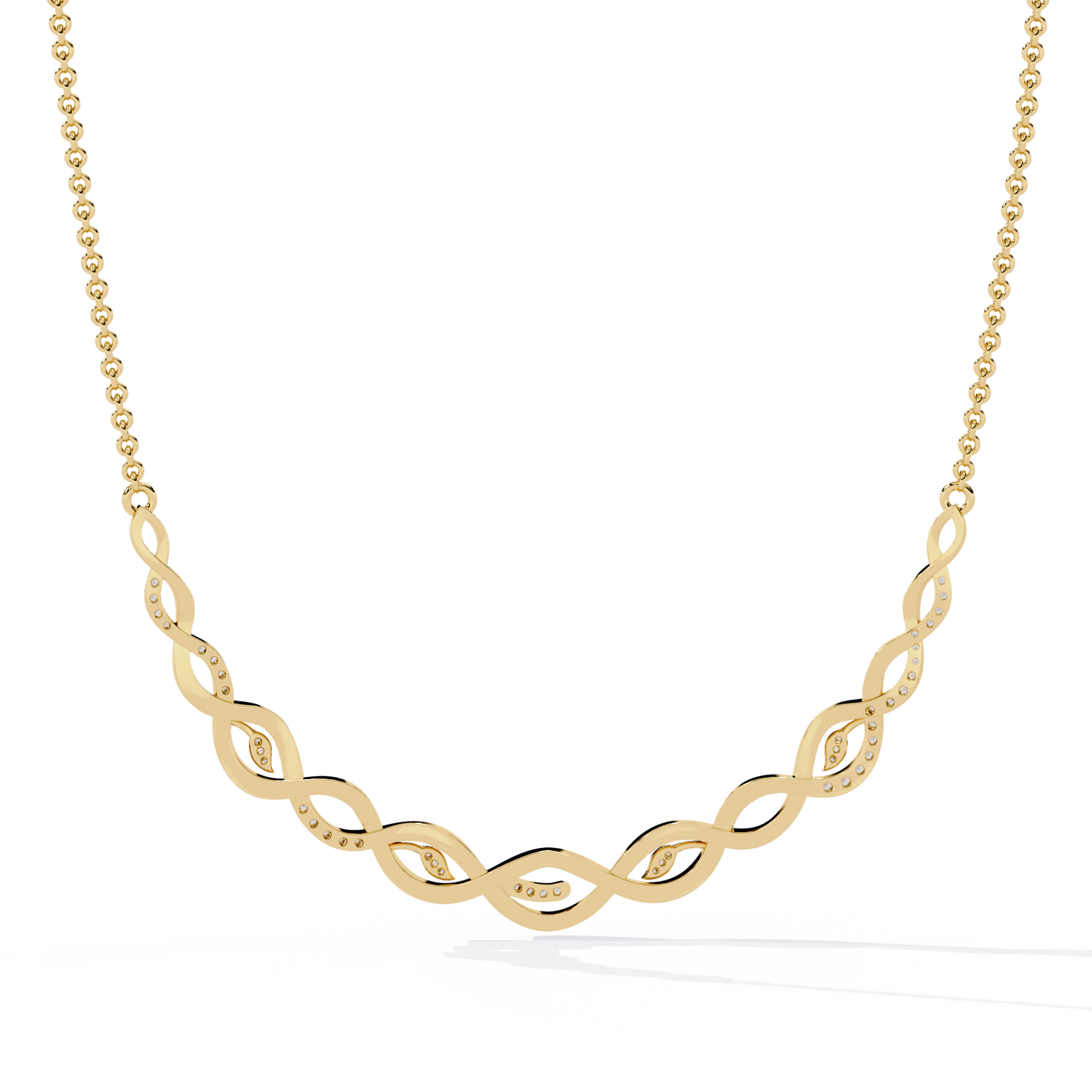 Eterna Twist Link Necklace
