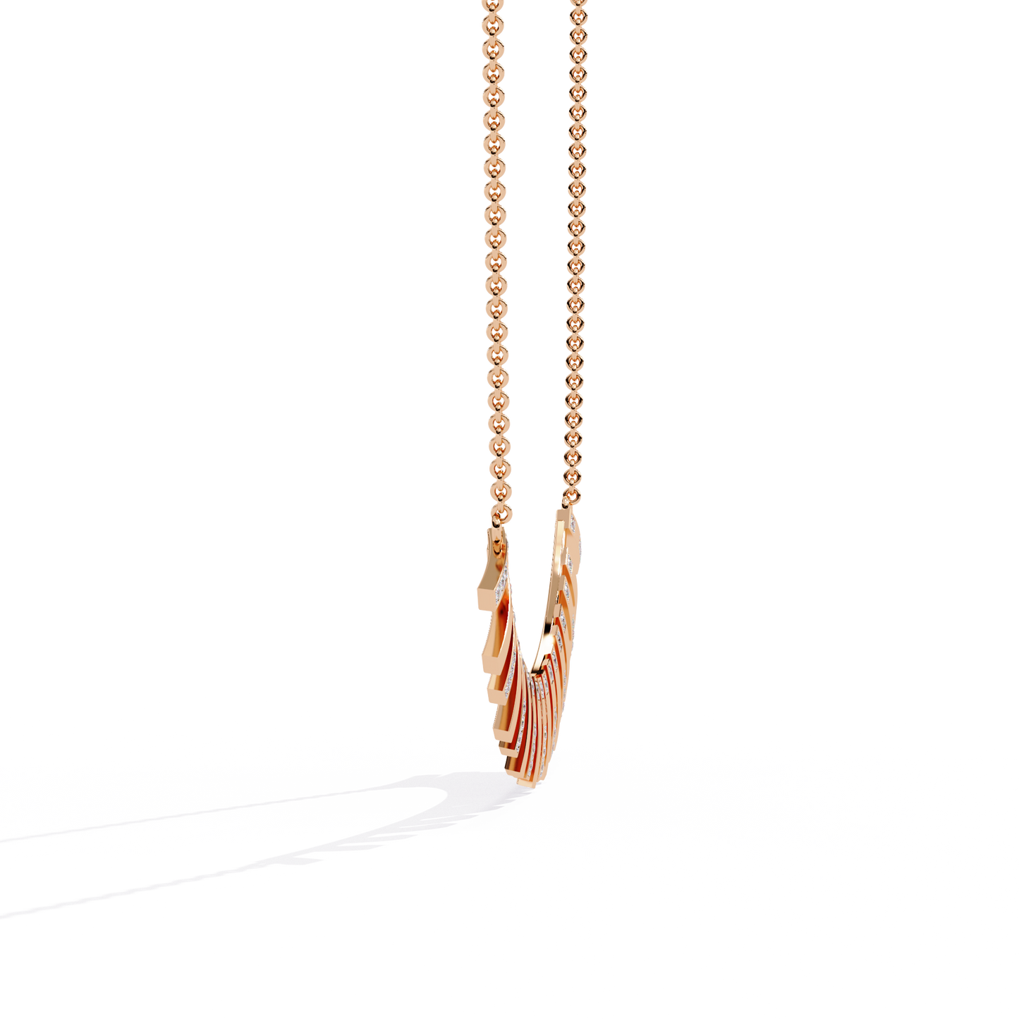 Graduated Bar Pavé Diamond Statement Necklace
