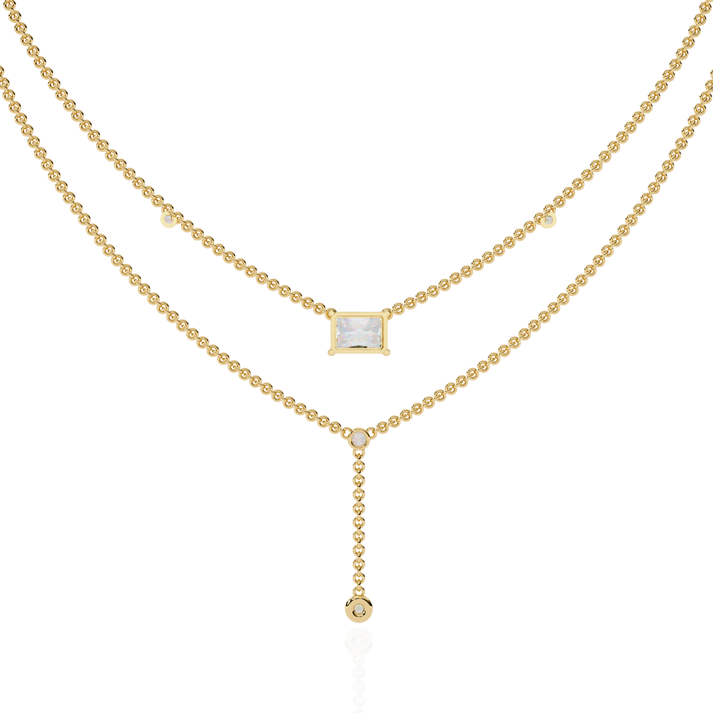 Aria Layered Diamond Necklace