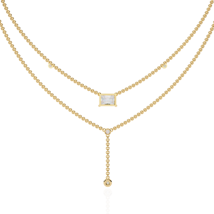 Aria Layered Diamond Necklace