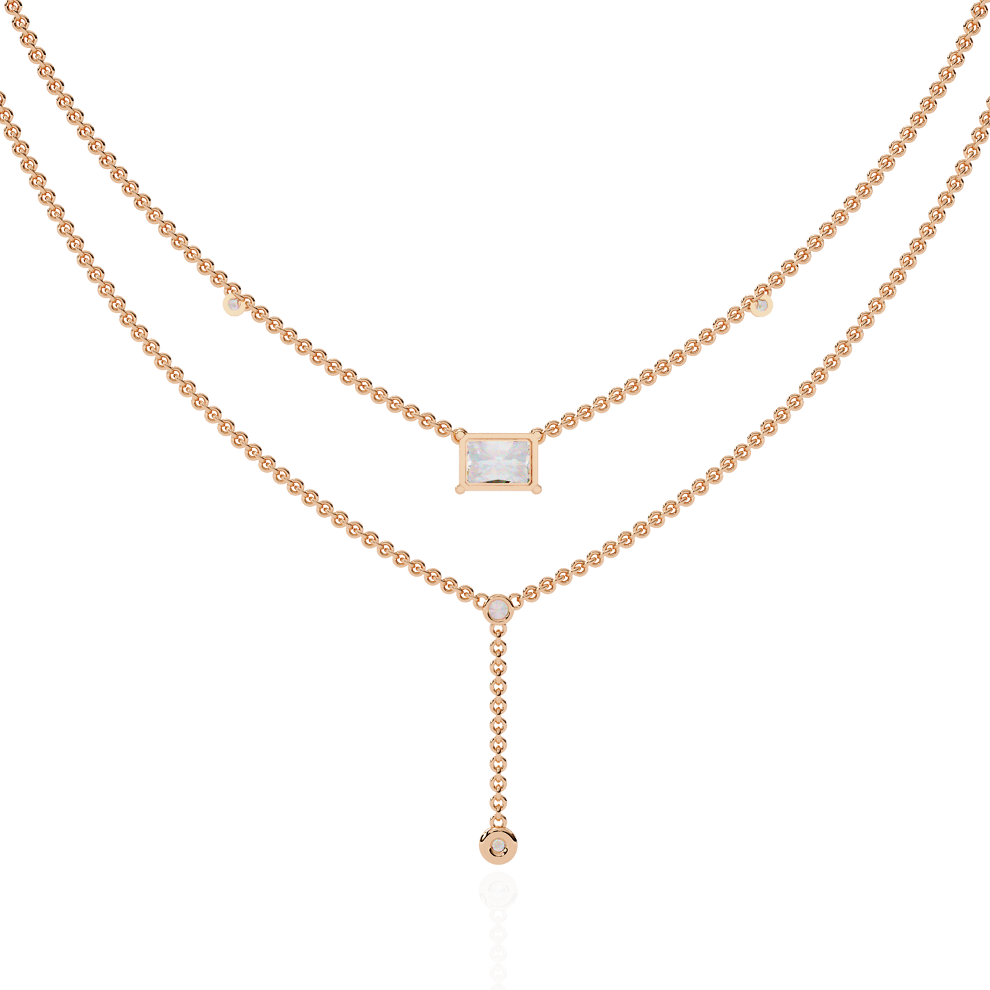Aria Layered Diamond Necklace