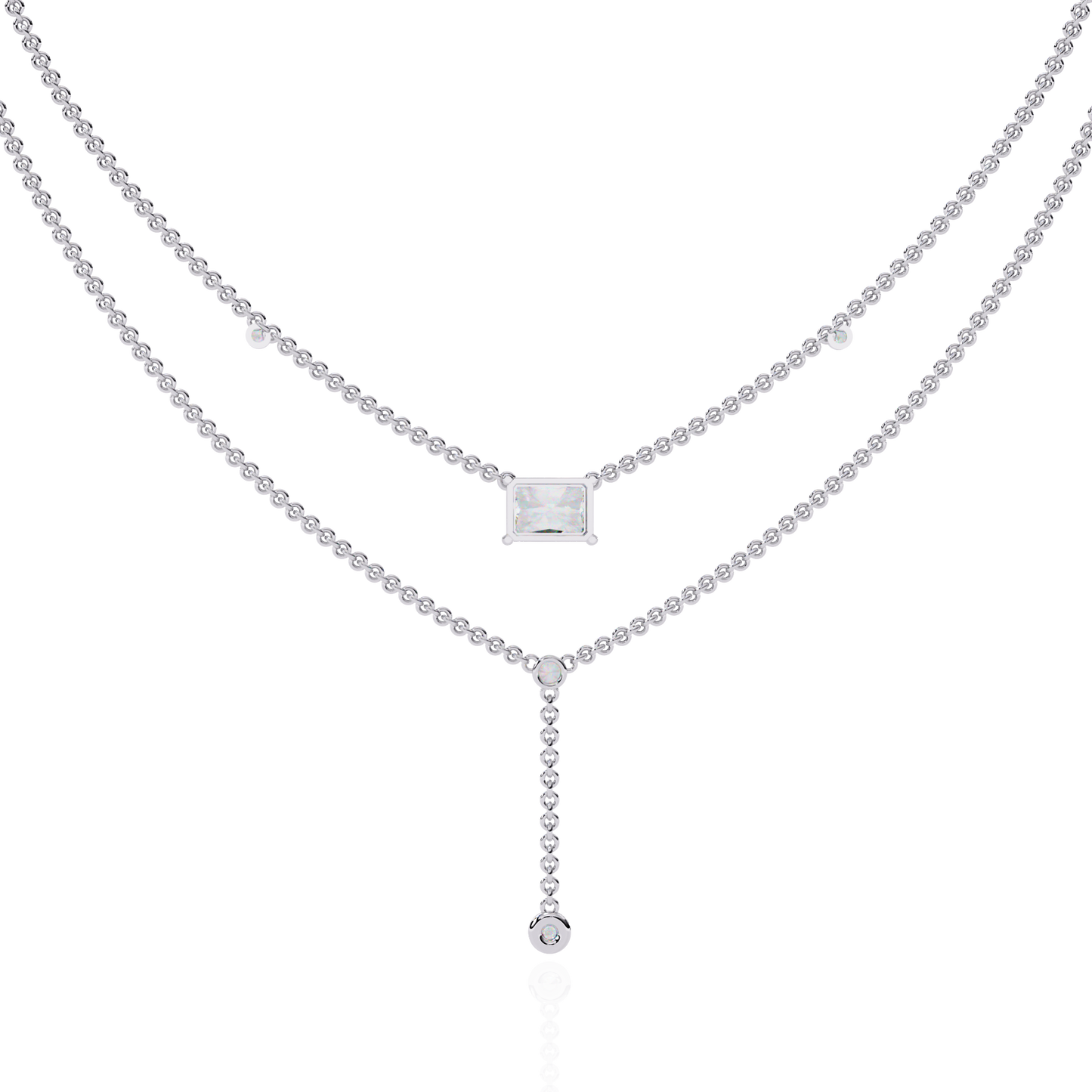 Aria Layered Diamond Necklace