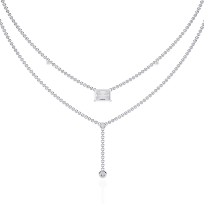 Aria Layered Diamond Necklace