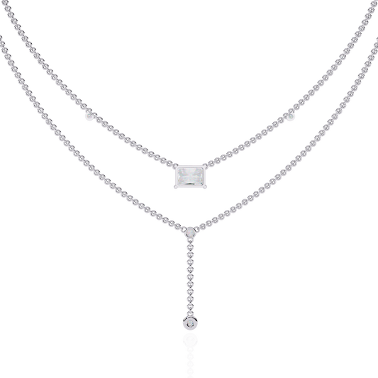 Aria Layered Diamond Necklace
