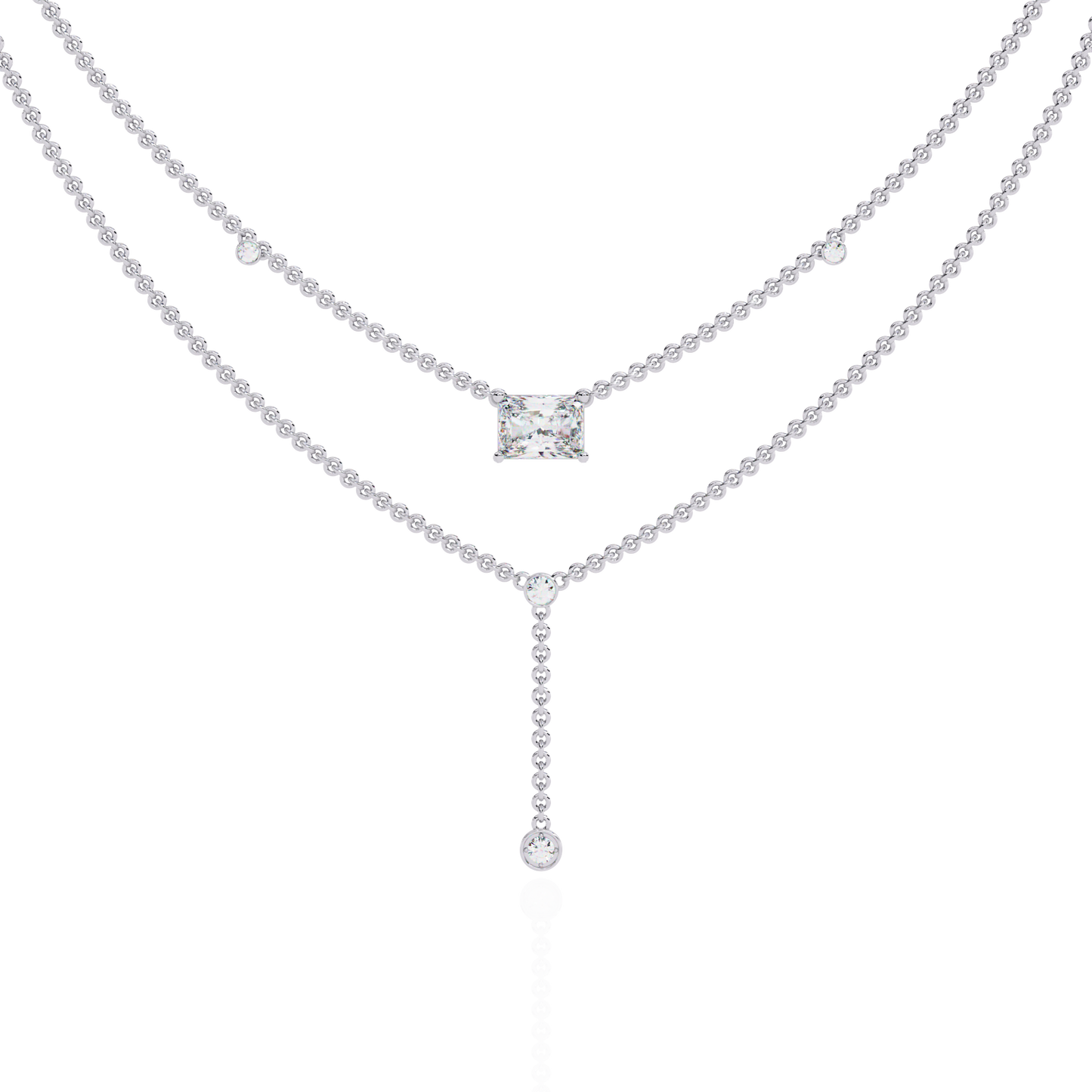 Aria Layered Diamond Necklace