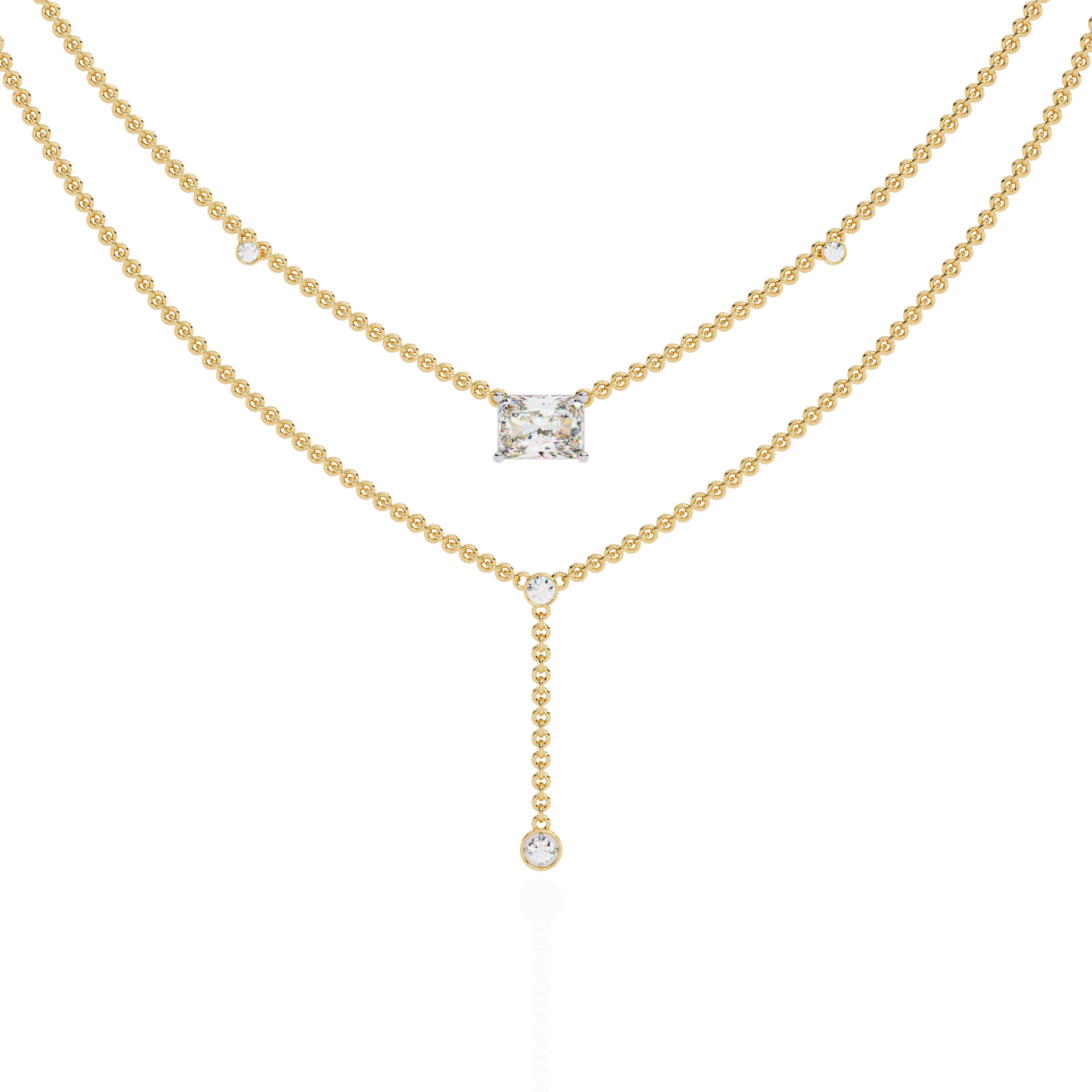 Aria Layered Diamond Necklace