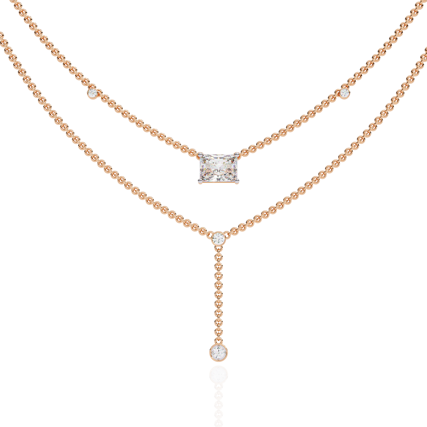 Aria Layered Diamond Necklace
