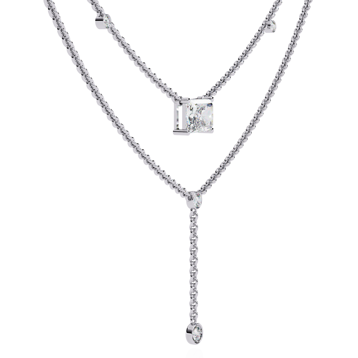 Aria Layered Diamond Necklace