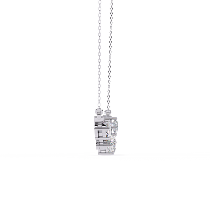Aurora Multi-Cut Diamond Bar Necklace