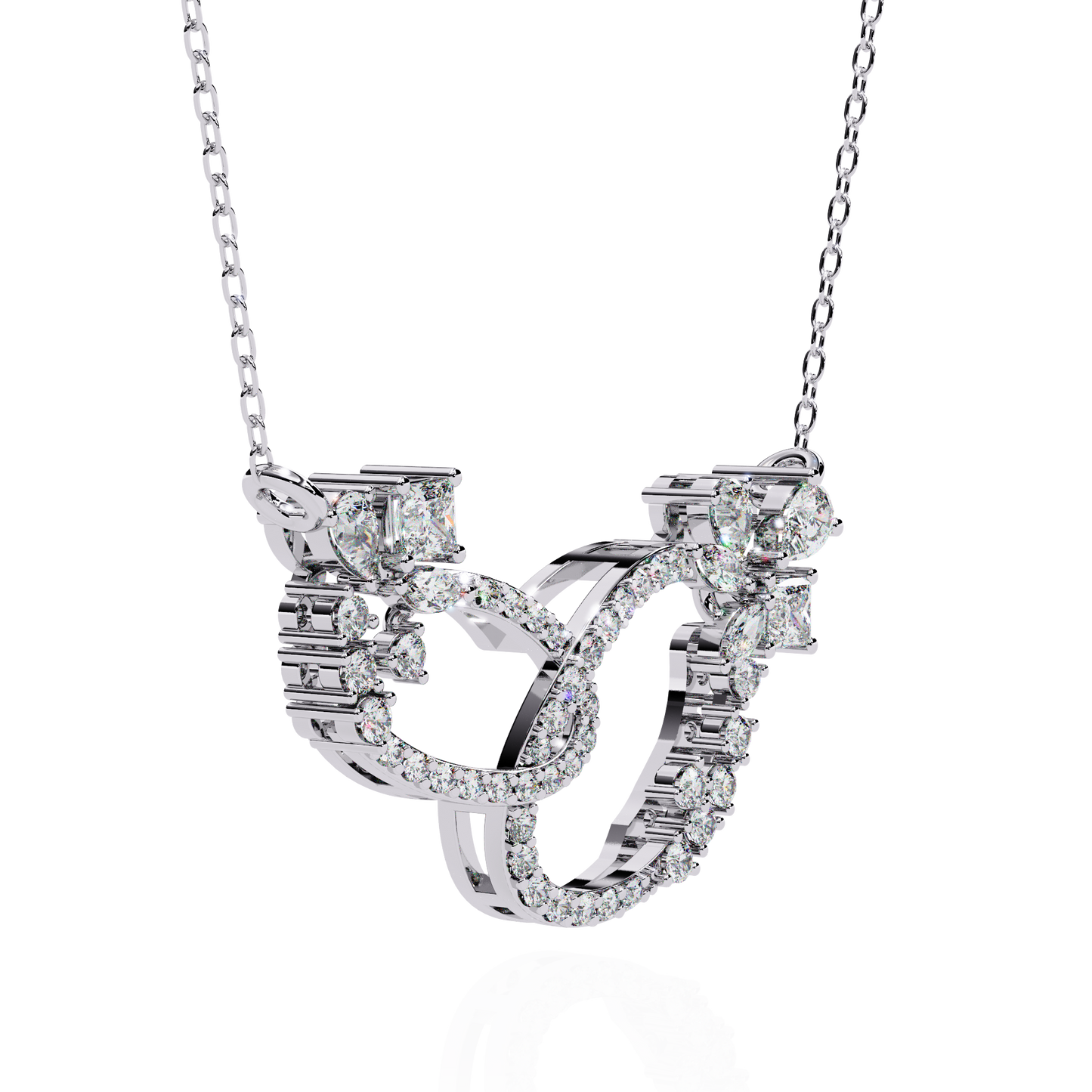 Enchanted Butterfly Diamond Necklace