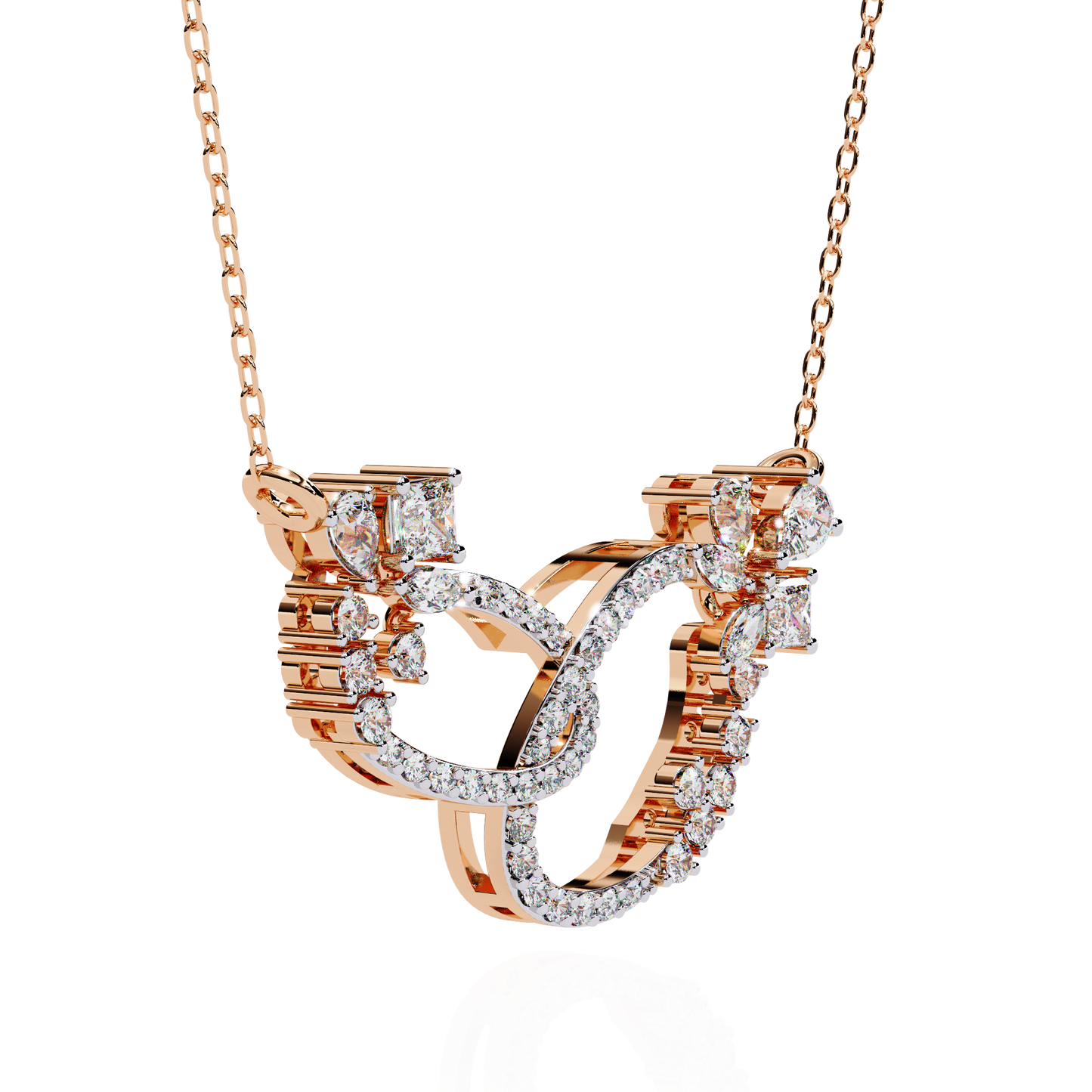 Enchanted Butterfly Diamond Necklace
