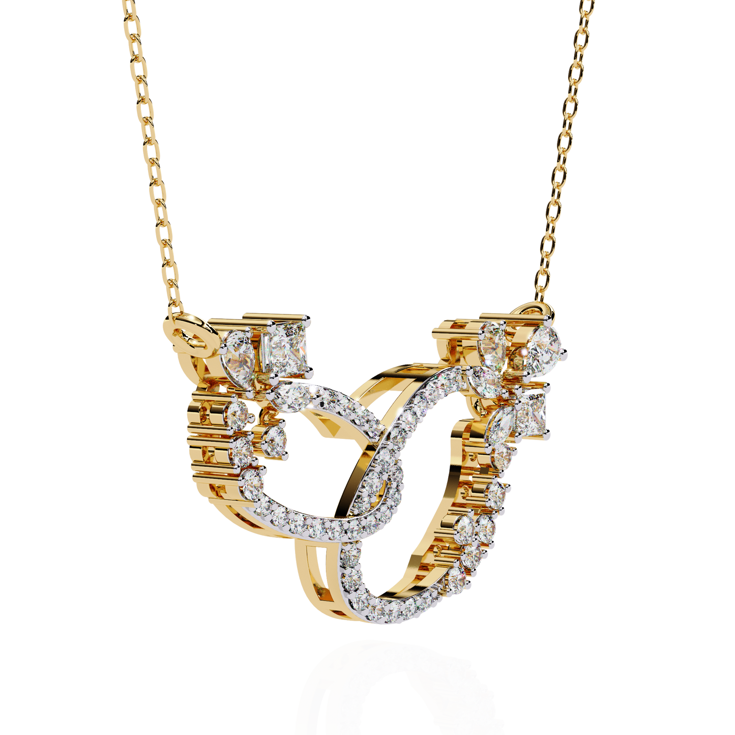 Enchanted Butterfly Diamond Necklace