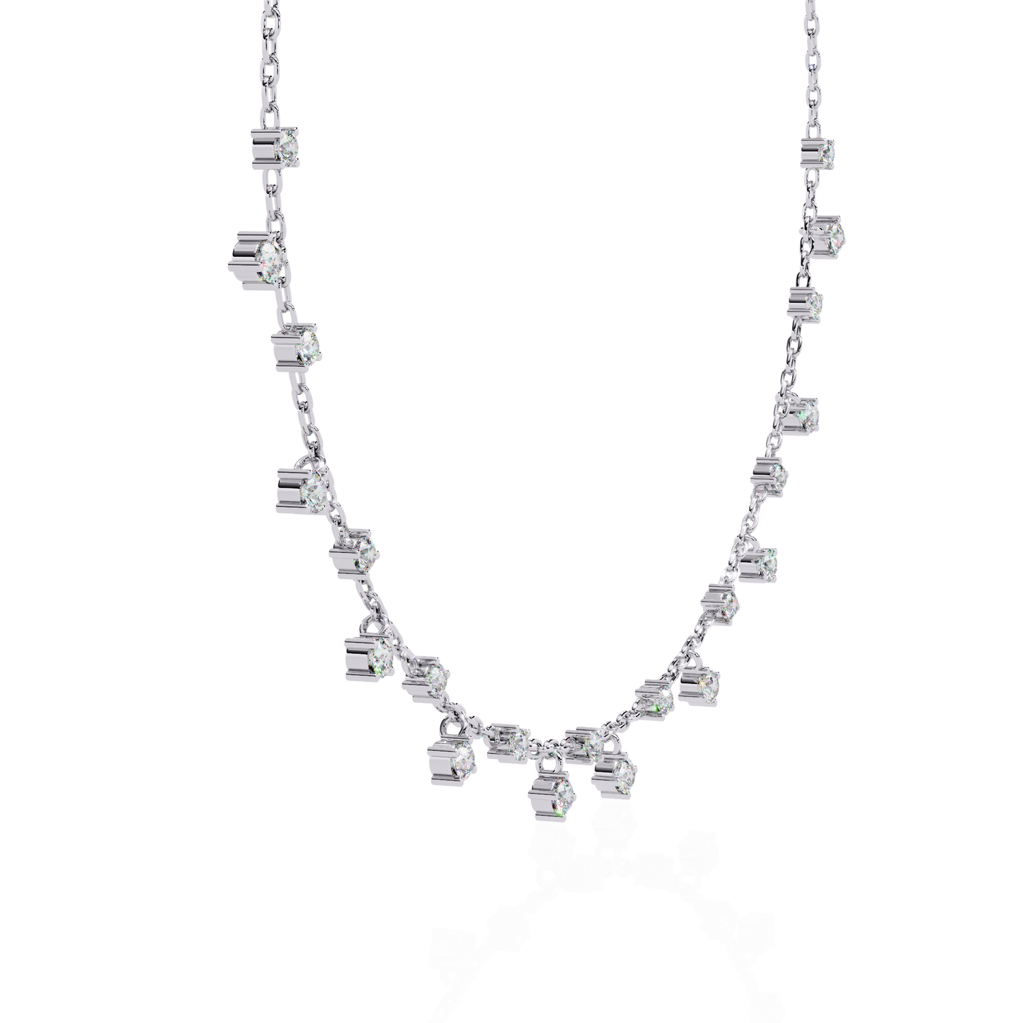 Starlight Drop Charm Necklace