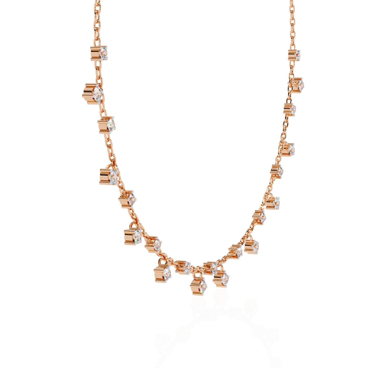 Starlight Drop Charm Necklace