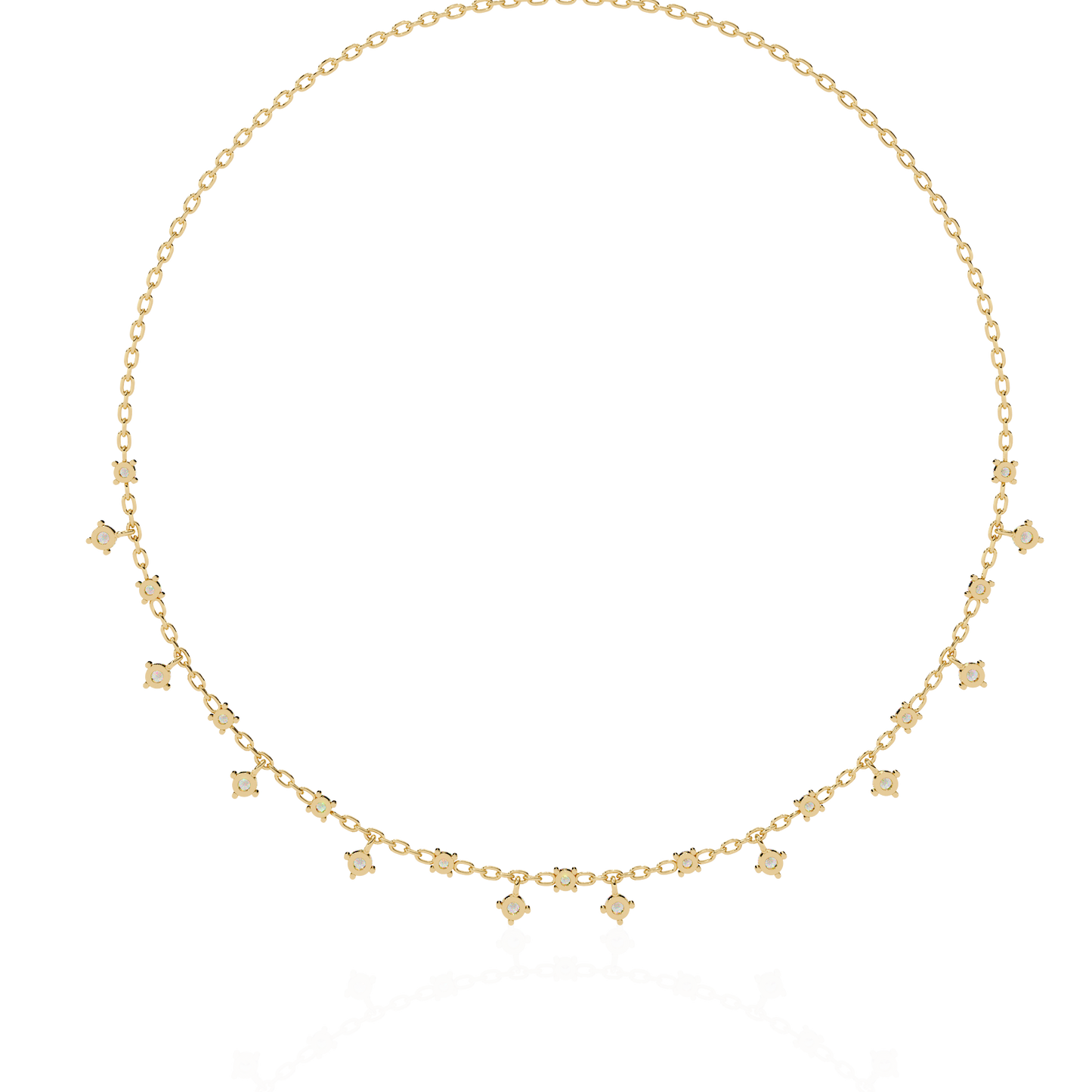 Starlight Drop Charm Necklace