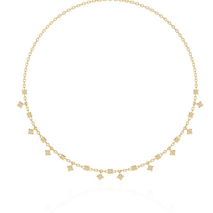 Starlight Drop Charm Necklace