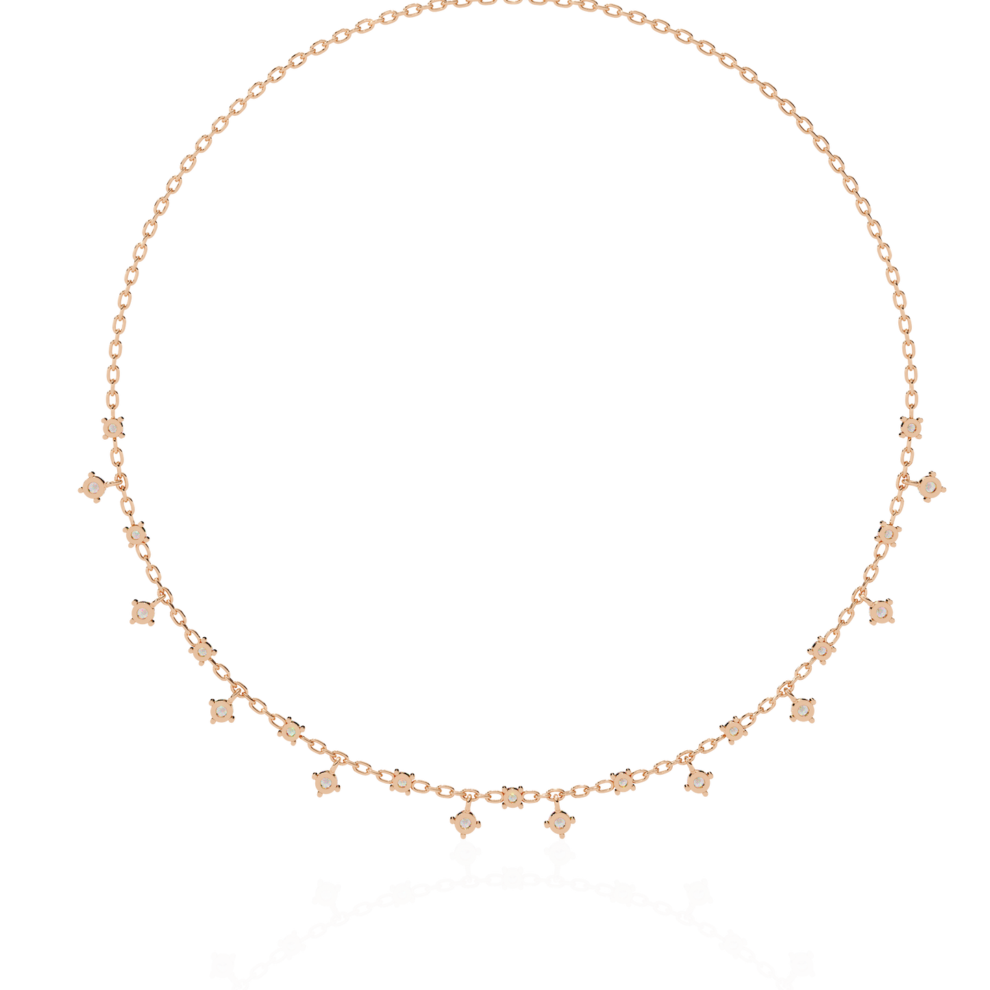 Starlight Drop Charm Necklace