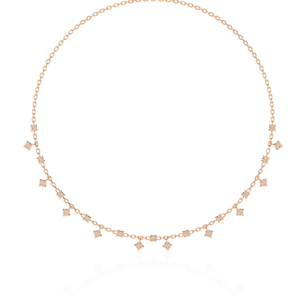 Starlight Drop Charm Necklace