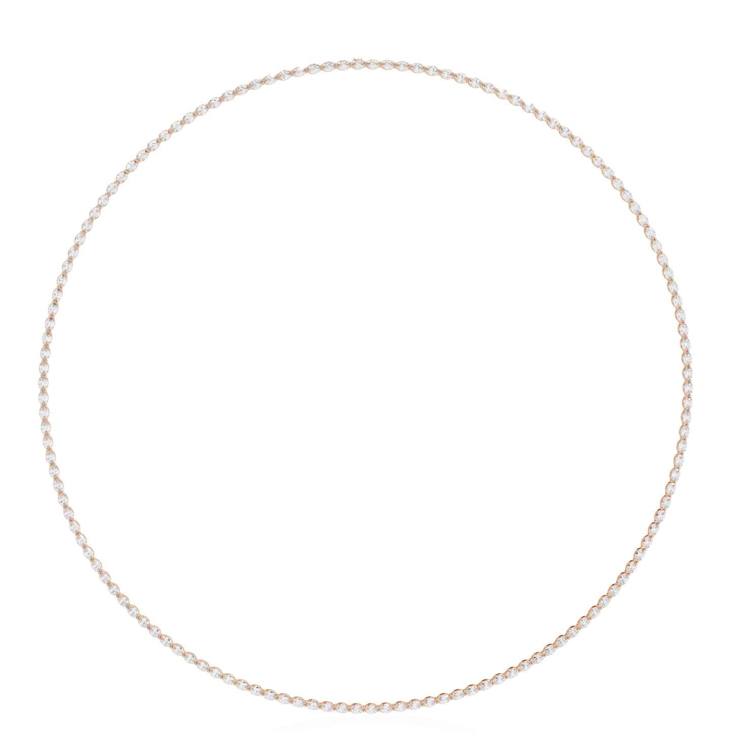 Zeromakin Ovalis Tennis Necklace