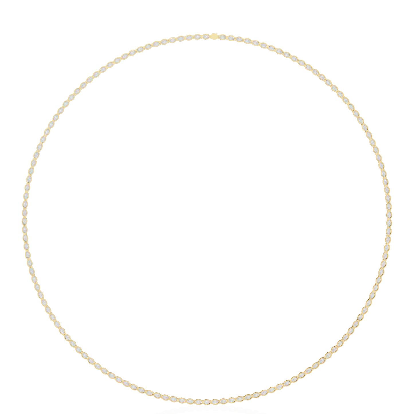 Zeromakin Ovalis Tennis Necklace