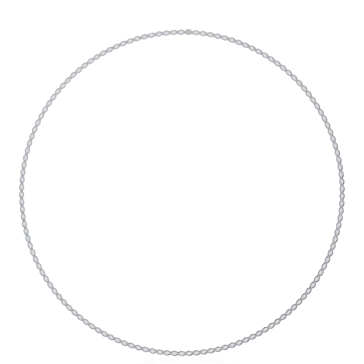 Zeromakin Ovalis Tennis Necklace