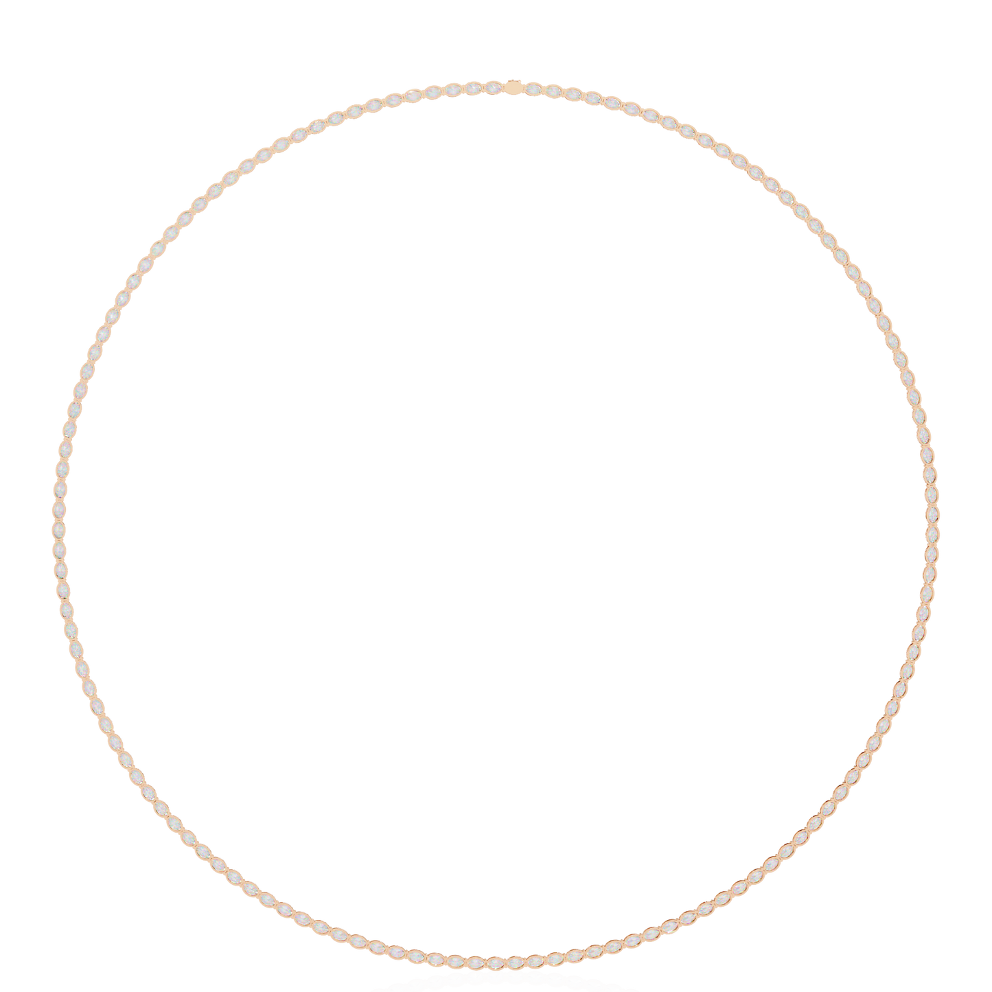 Zeromakin Ovalis Tennis Necklace
