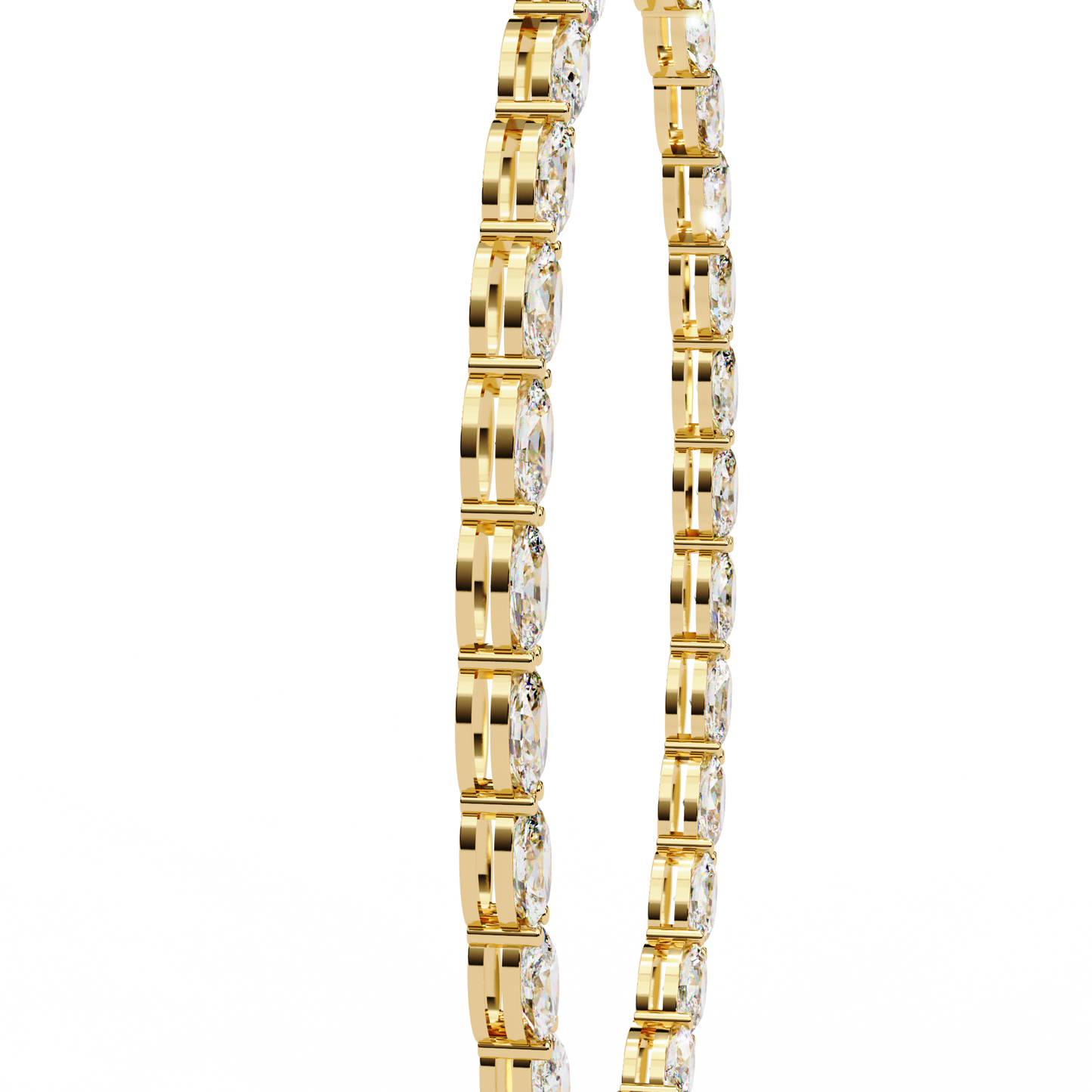 Zeromakin Ovalis Tennis Necklace