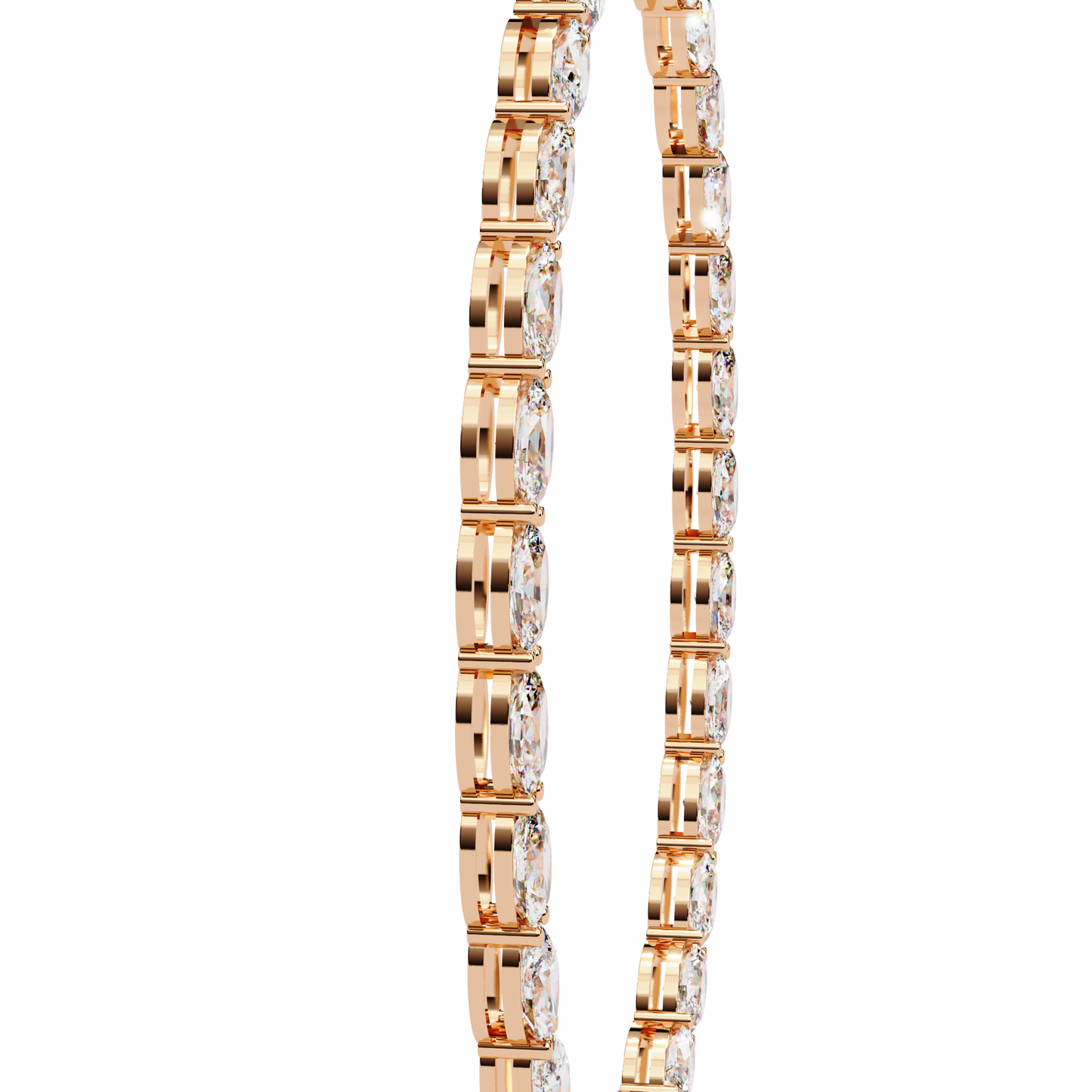 Zeromakin Ovalis Tennis Necklace