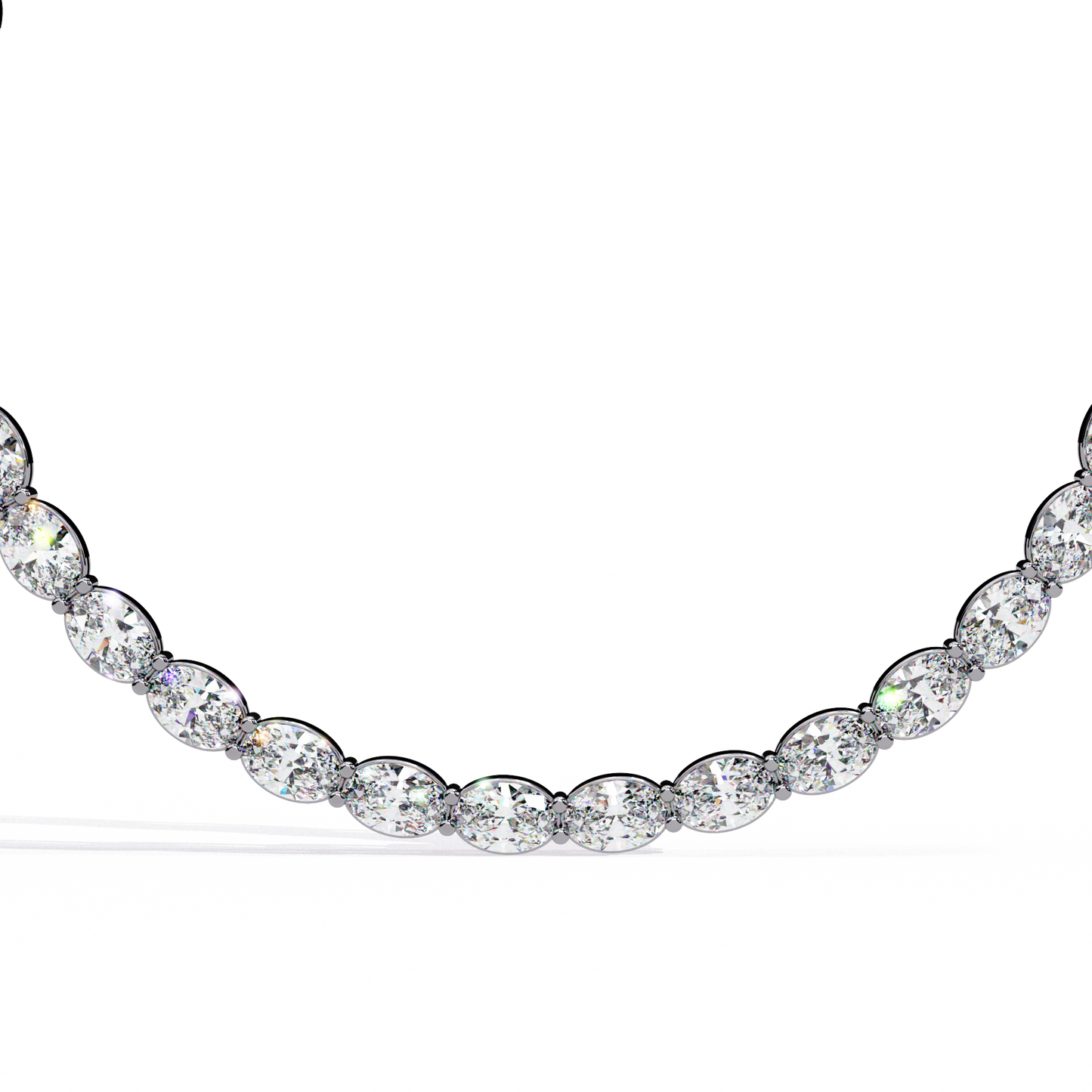 Zeromakin Ovalis Tennis Necklace