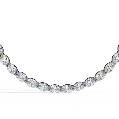 Zeromakin Ovalis Tennis Necklace