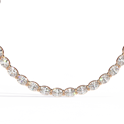 Zeromakin Ovalis Tennis Necklace