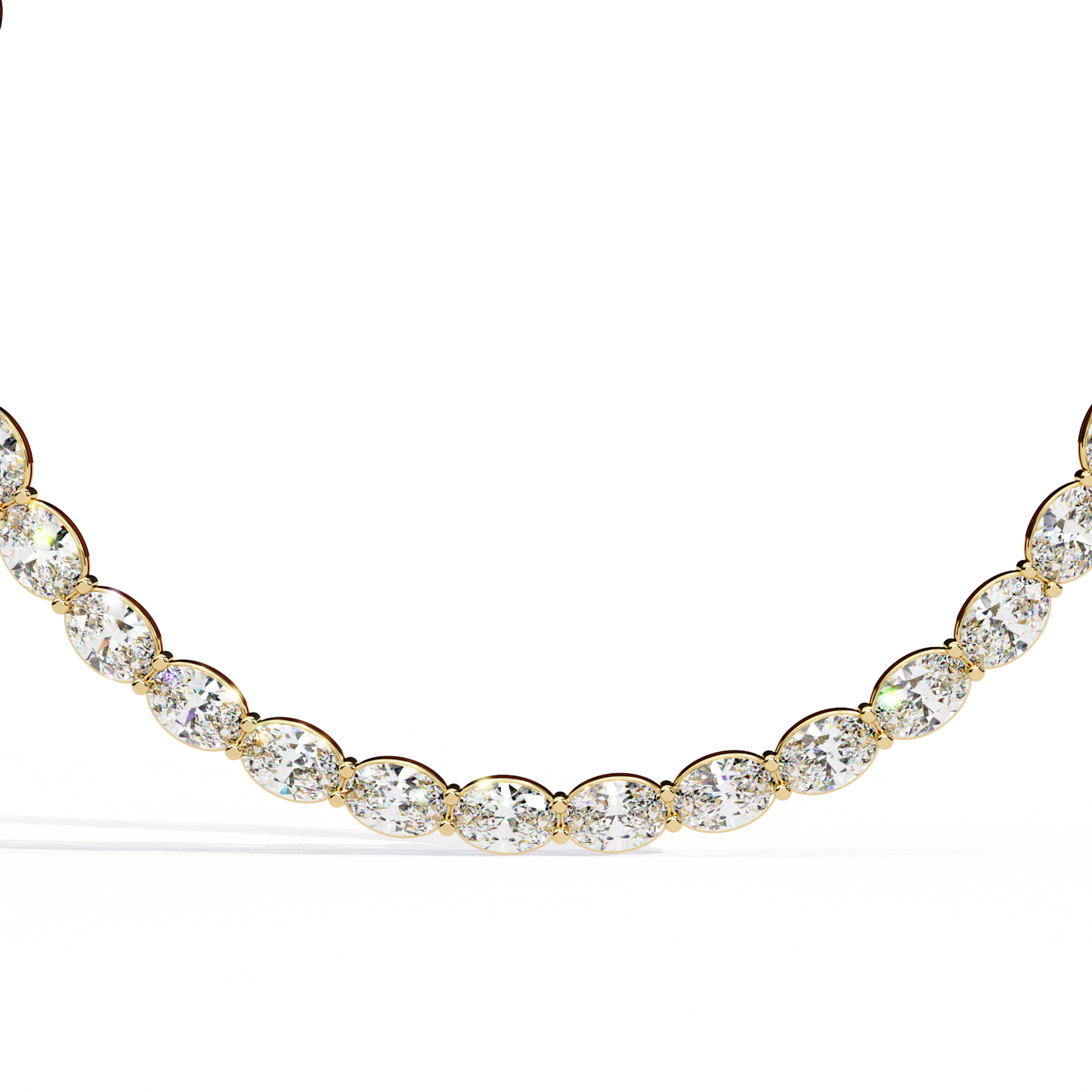 Zeromakin Ovalis Tennis Necklace